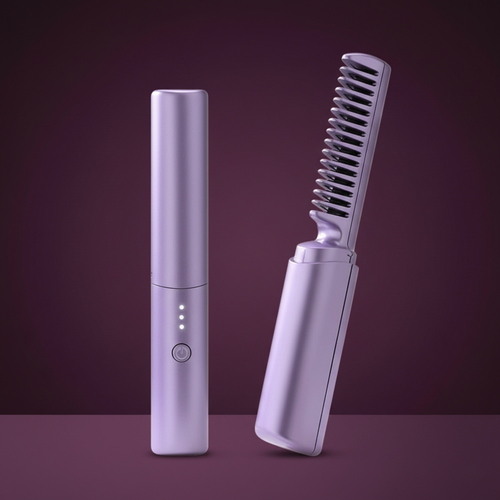 Comby Portable Cordless Ceramic Hair Straightener Comb